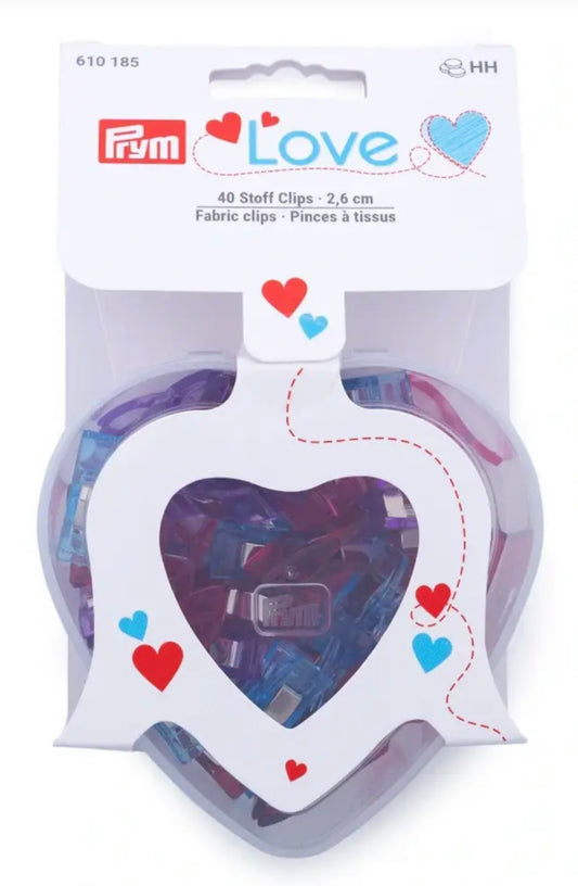 Prym Love Nähclips 40 Stck 
Herzbox