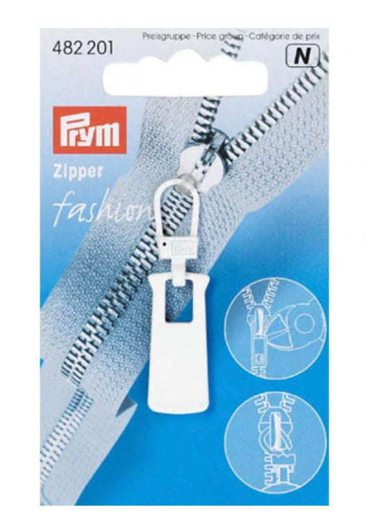 Prym Fashion Zipper Metall rechteckig weiss