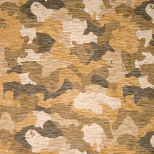 French Terry "Wild Camu" Camouflage melange