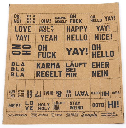 SnapPap Label Bogen