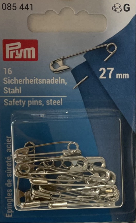 Prym Sicherheitsnadeln Stahl 16 Stck 27 mm