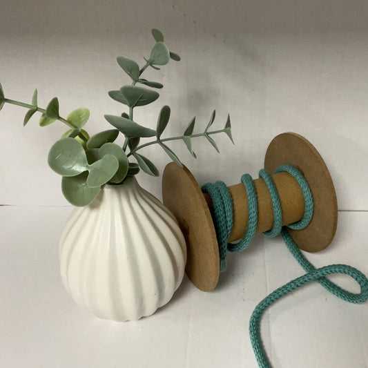 Parkakordel gedreht uni 4mm aqua