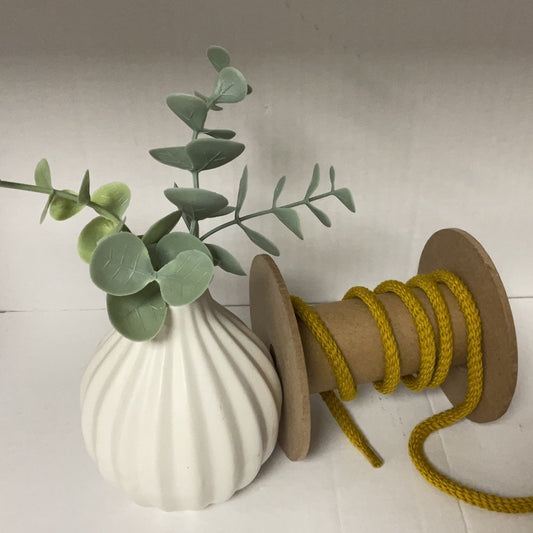 Parkakordel gedreht uni 4mm senf