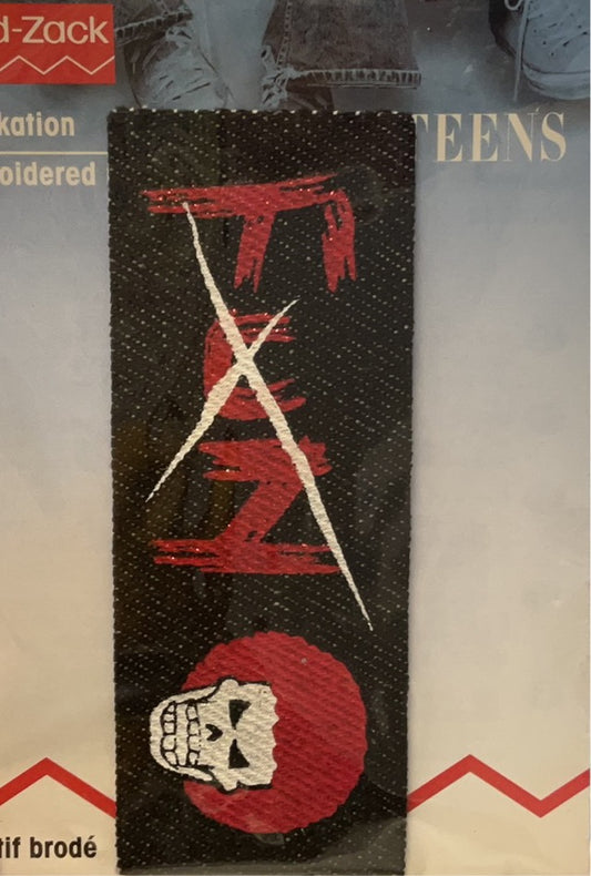 Gold-Zack Applikation Fun Totenkopf zum aufbügeln