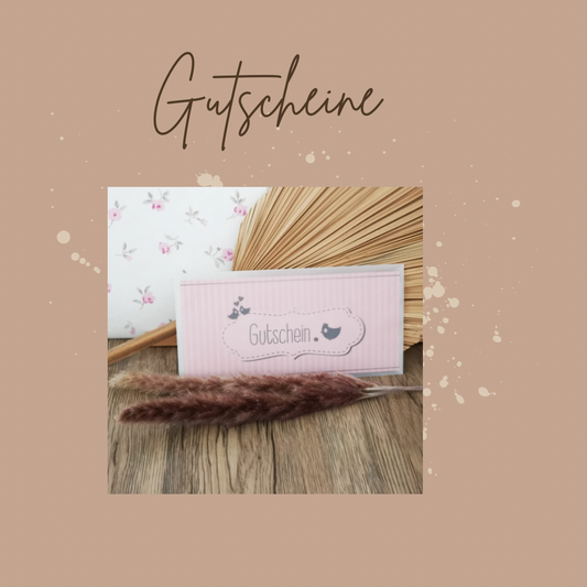 Gutschein für Stoffe und Nähzubehör von süssStoffe – Geschenkidee für Nähbegeisterte